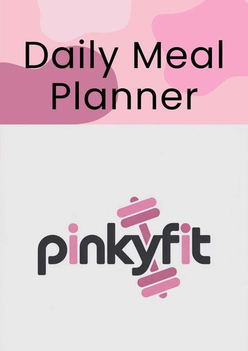 PinkyFit 7-Day Digital Meal Planner PDF | Cute Weekly Meal Tracker, Wellness & Nutrition Planner for Women | Printable & iPad Friendly